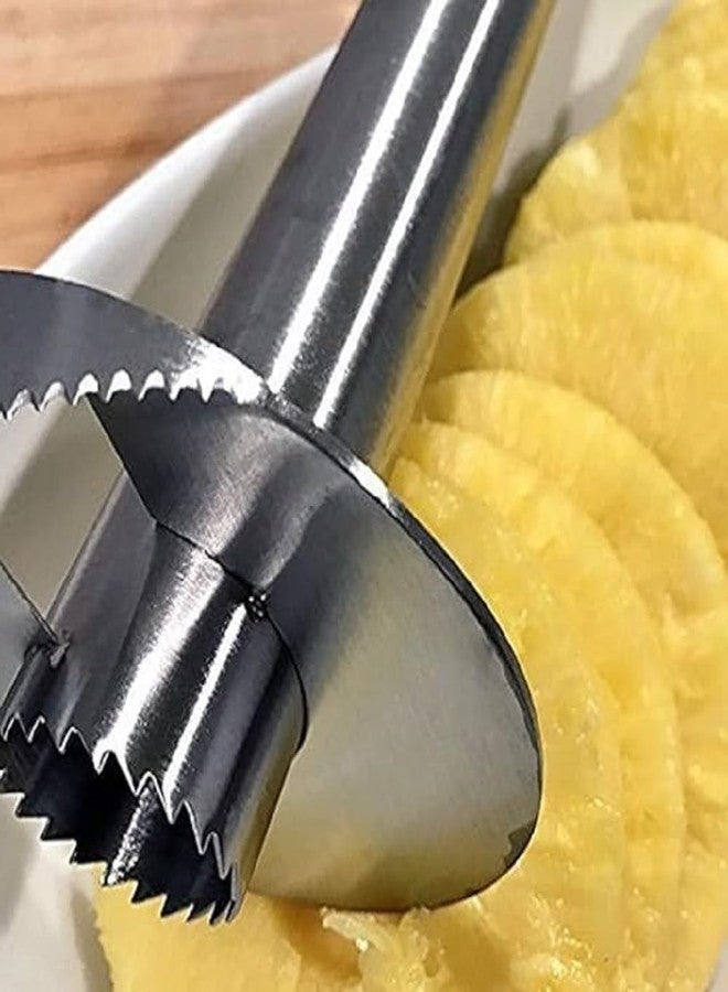 N M Z Stainless Steel Pineapple Peeler/Pineapple Cutter and Fruit Peeler Corer Slicer/Easy Kitchen Tool Stainless Steel Fruit Pineapple Peeler (1 Pc) - Image 2